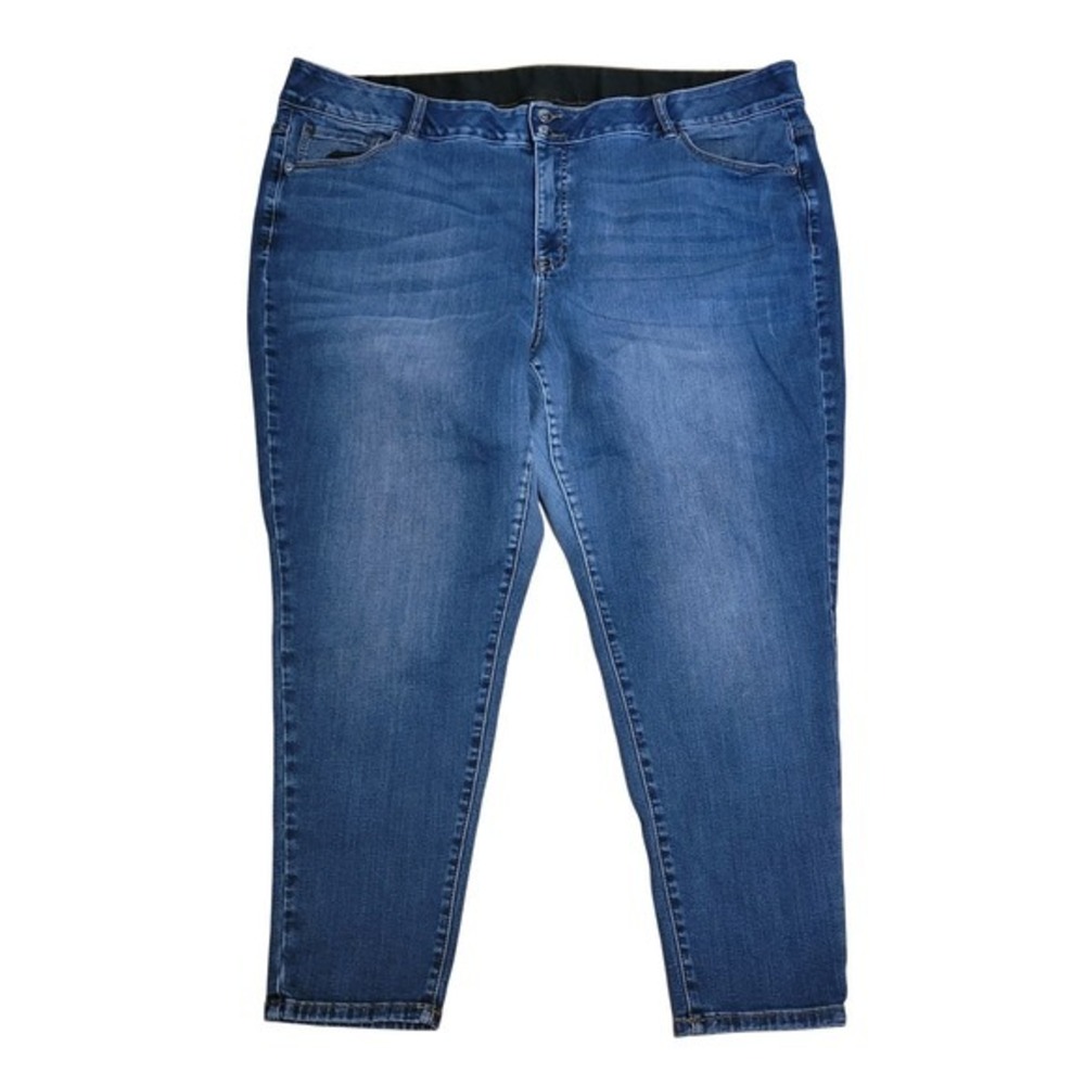 Venezia Lane Bryant Jeans Women 28S Blue Excellent Stretch Denim Straight Leg